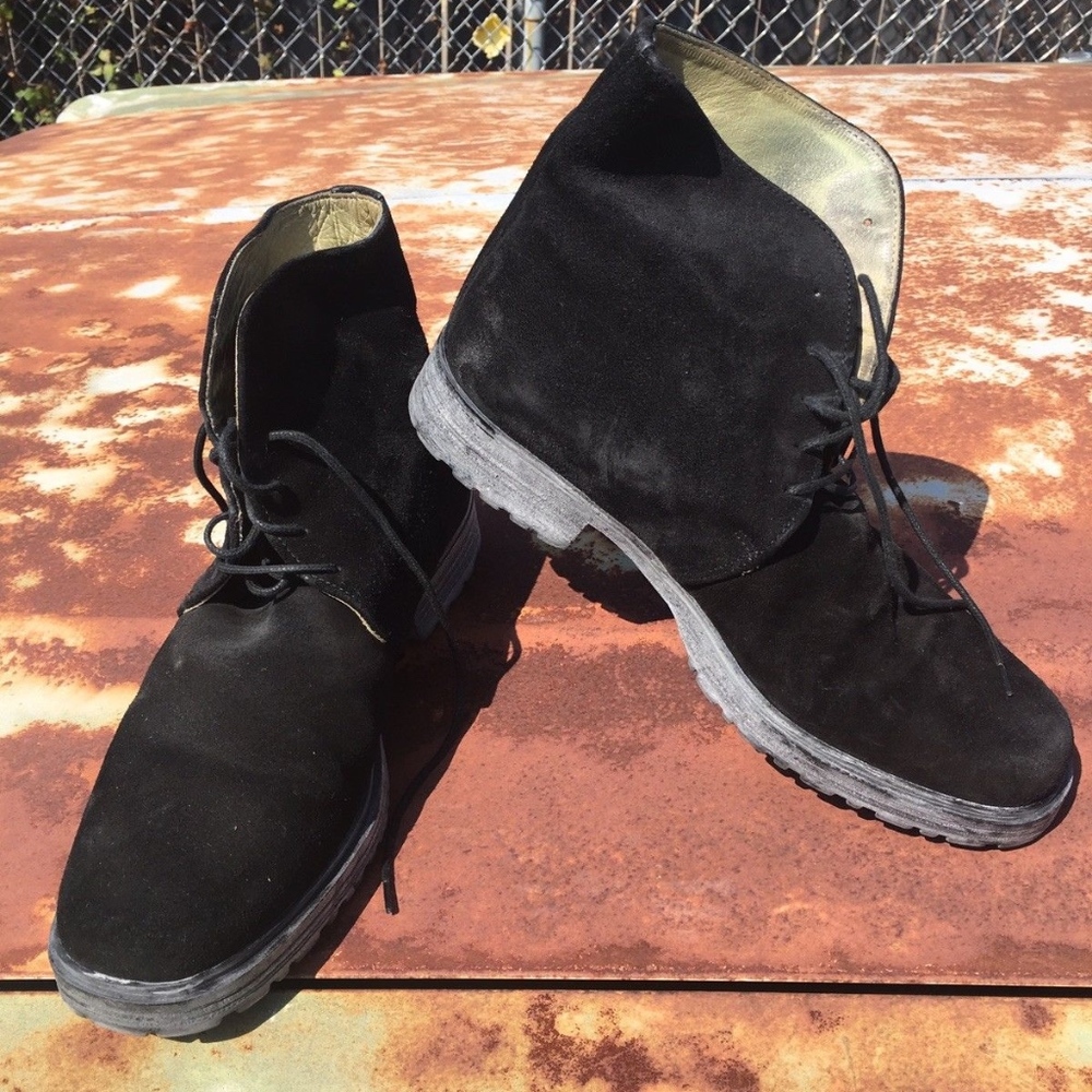 Kenneth Cole Black Lace Up Half Boots 9.5m